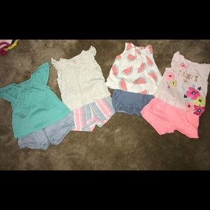 8 PEICE Baby girl summer BUNDLE